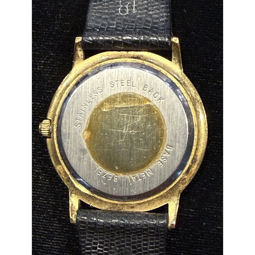 Lot of 2 Vintage‎ Peugeot Quartz Watches – Gold Tone, For Repair/Parts